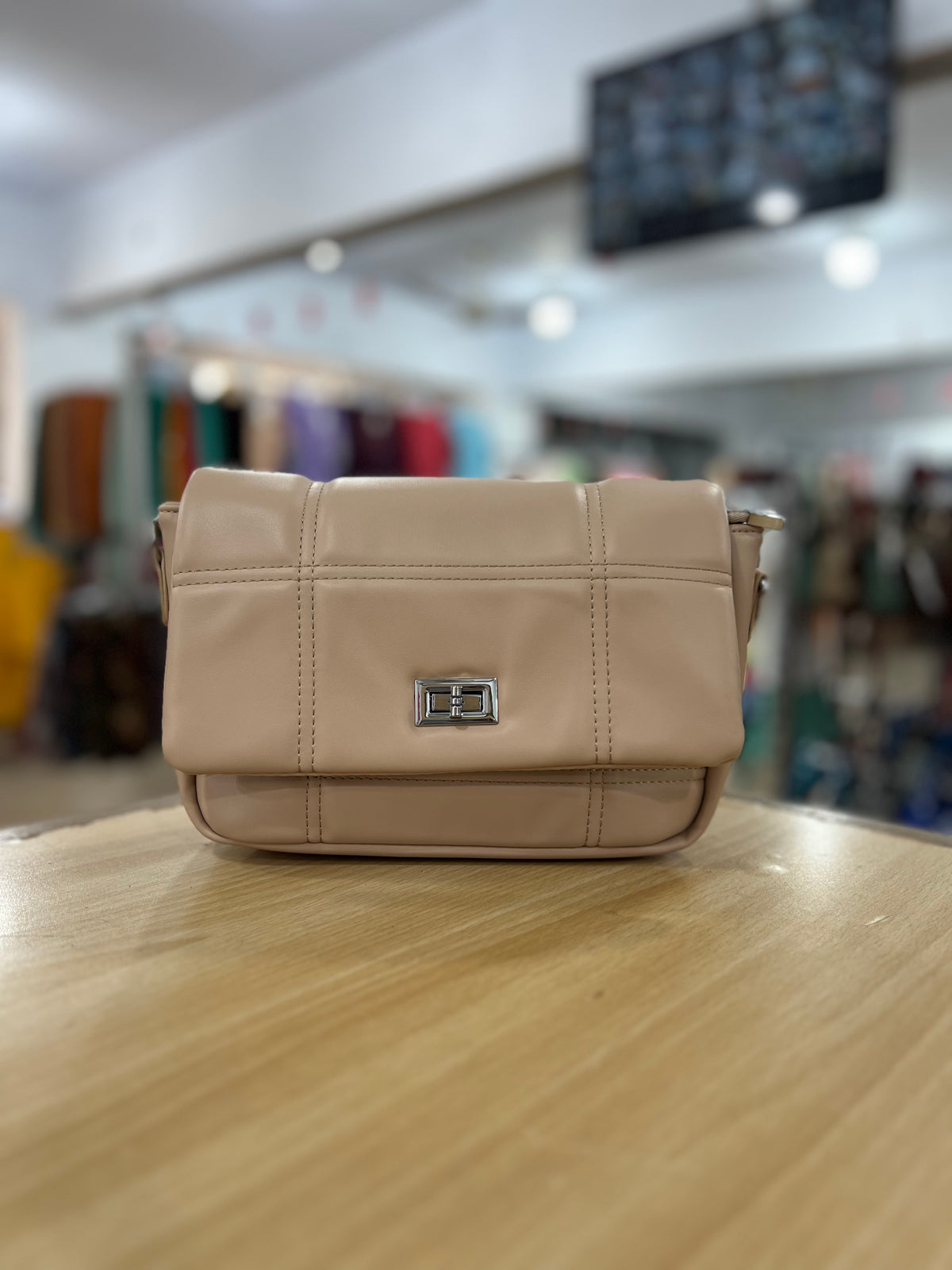 Soft Touch Crossbody Bag with Dual Belts