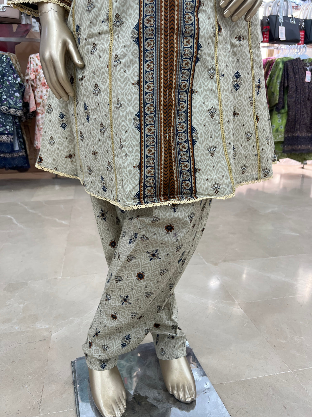 Bin Saeed Original Lawn Printed 2-Piece Girls Suit – Air Line Frock