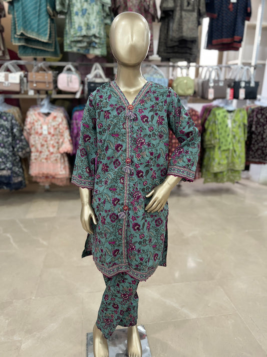 Bin Saeed Original Lawn Printed 2-Piece Suit – Girls Collection