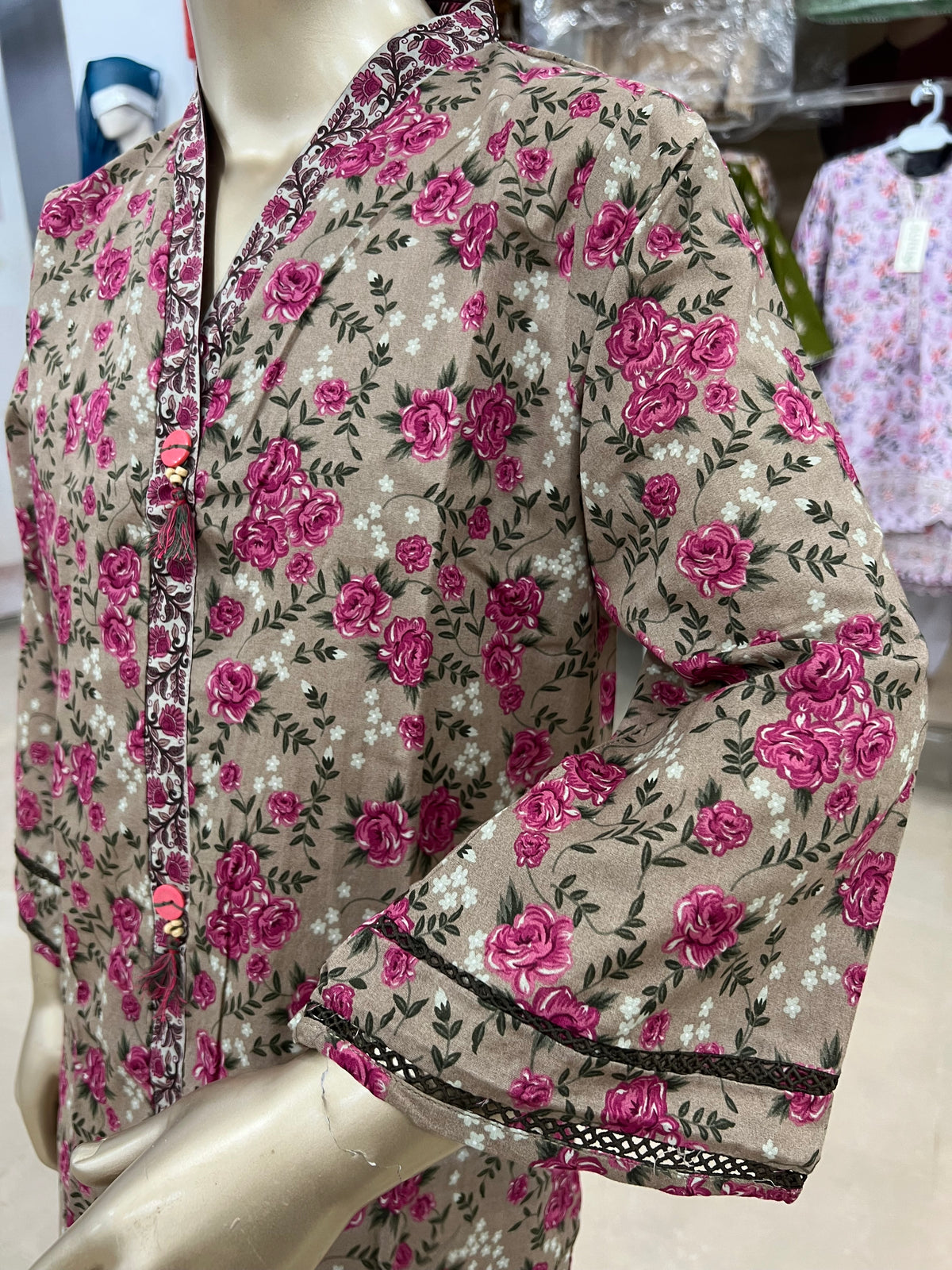 Girls’ Floral Printed 2-Piece Lawn Suit