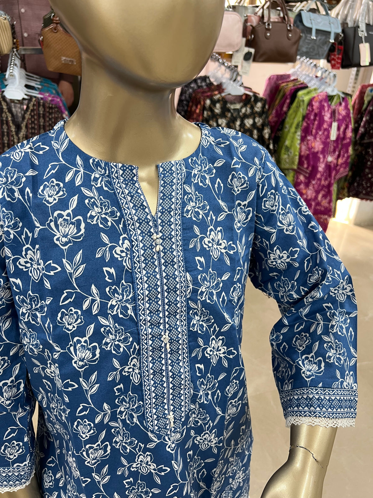 Kids Cotton Printed 2-Piece Suit with Flapper Style Trouser