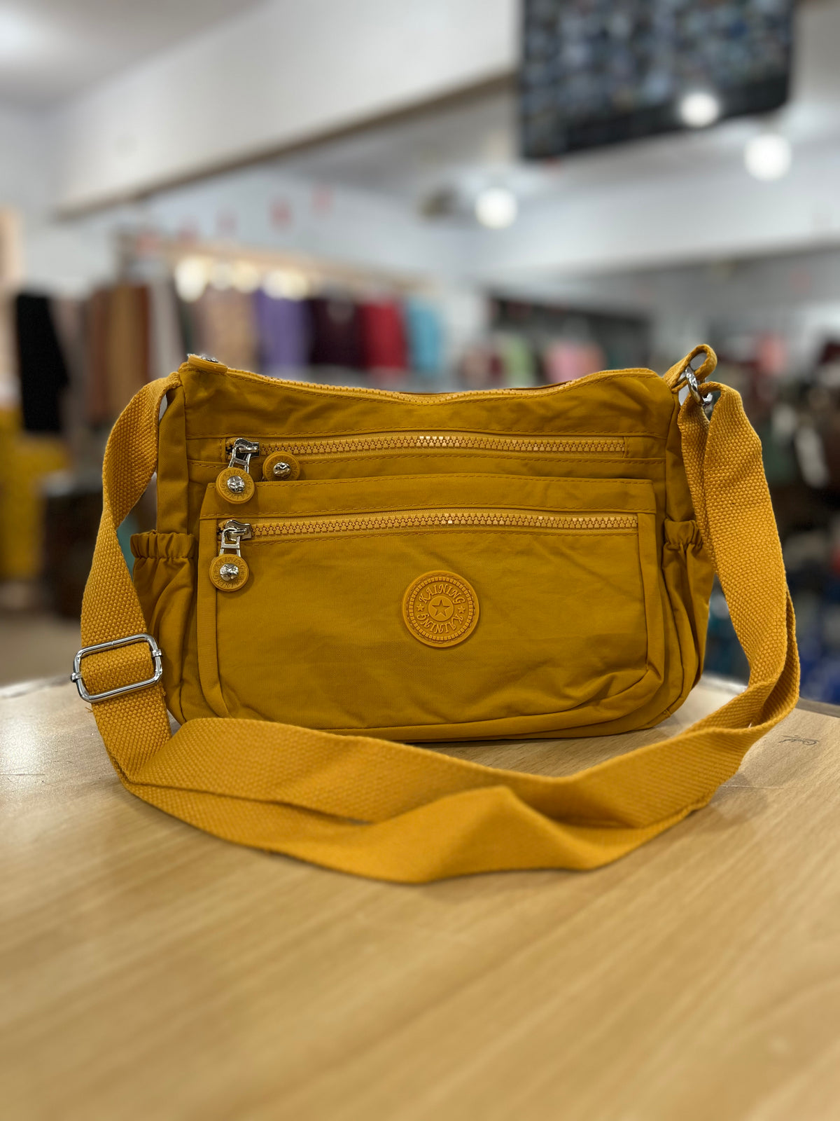 Imported Parachute Multi-Pocket Crossbody Bag