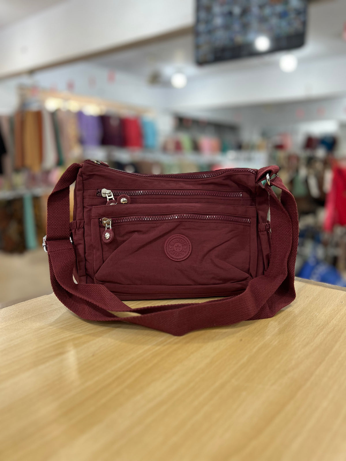 Imported Parachute Multi-Pocket Crossbody Bag
