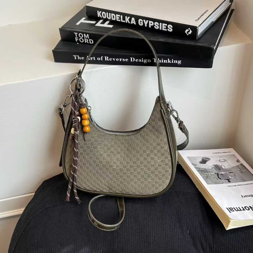 Chic Woven Shoulder & Crossbody Bag with Adjustable Long Strap