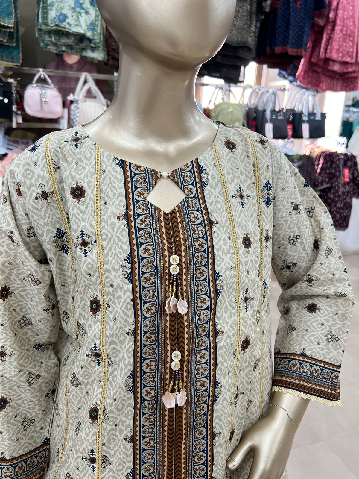 Bin Saeed Original Lawn Printed 2-Piece Girls Suit – Air Line Frock