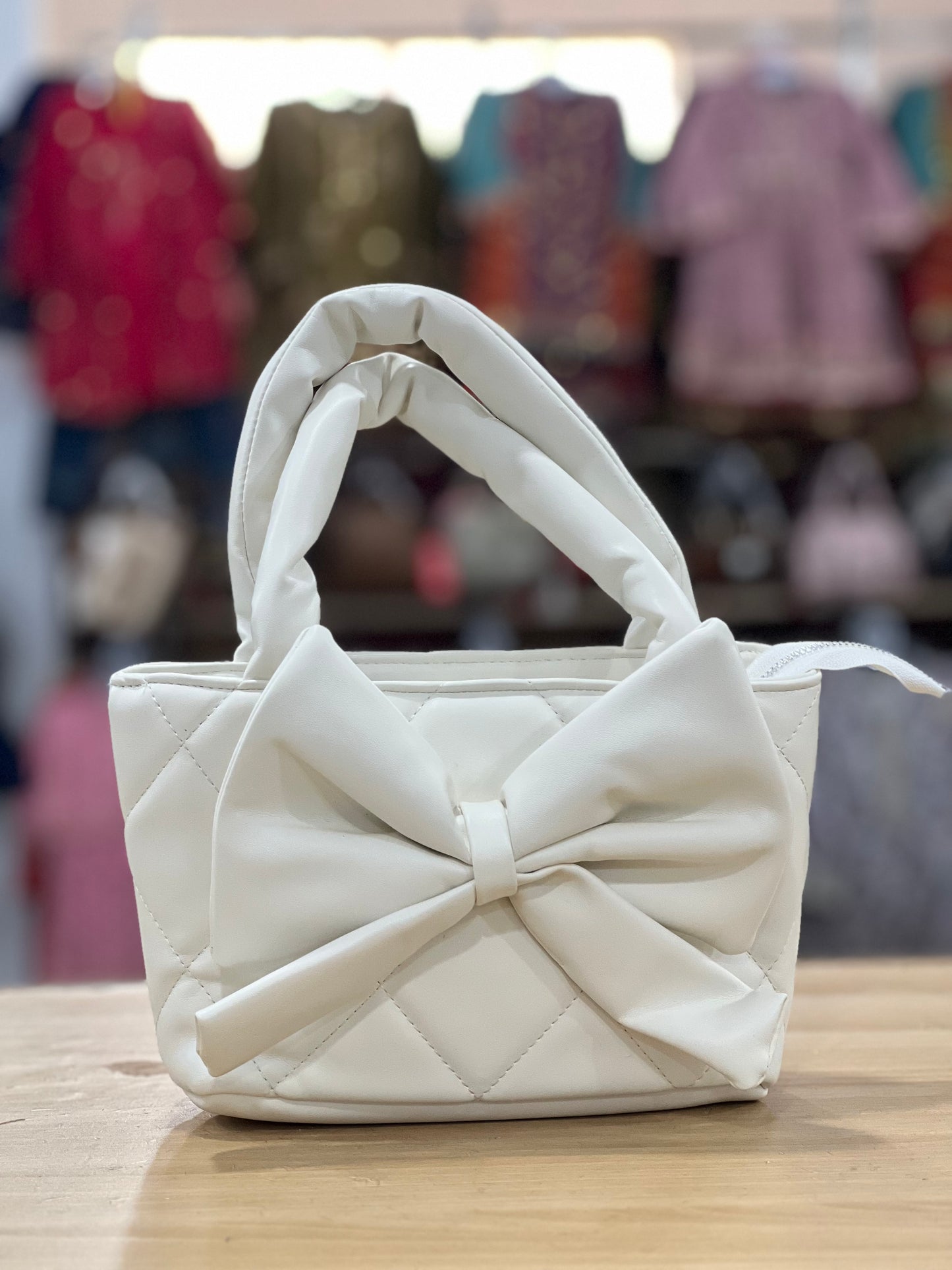 Elegant Bow Style Bag with Adjustable Long Strap
