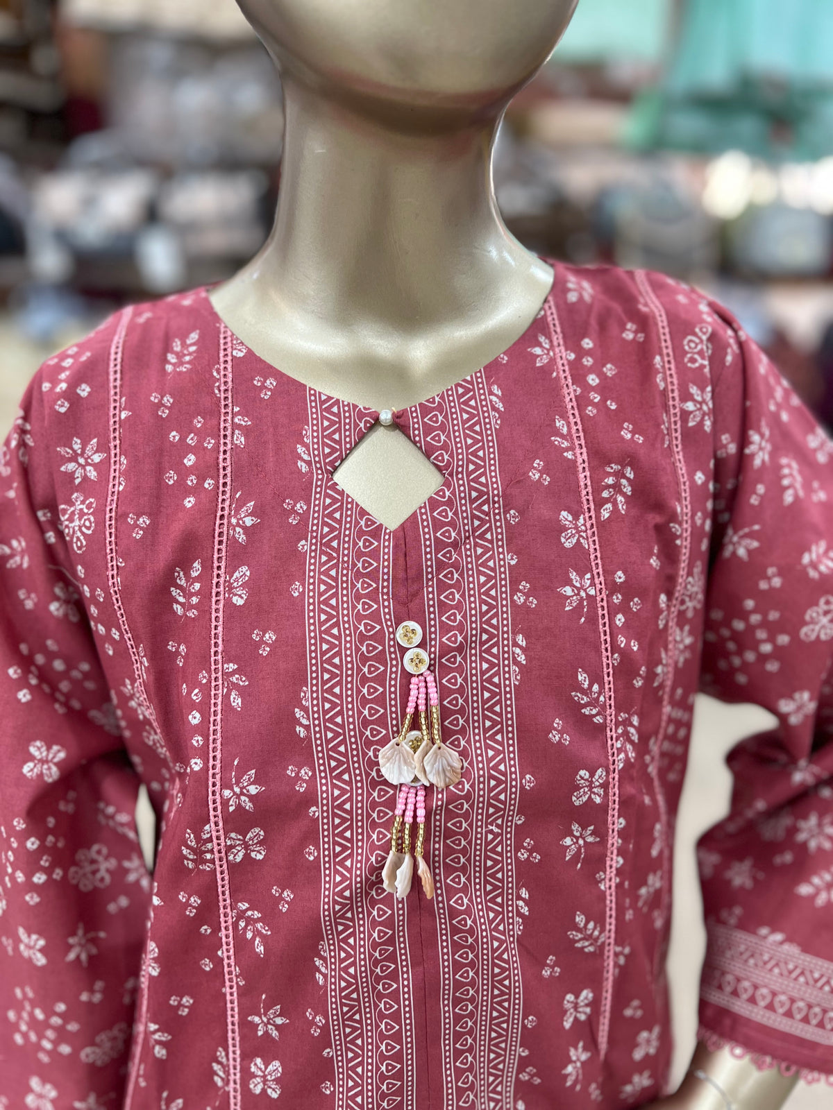 Girls Printed Airline Frock 2-Piece Suit – Original Bin Saeed Lawn