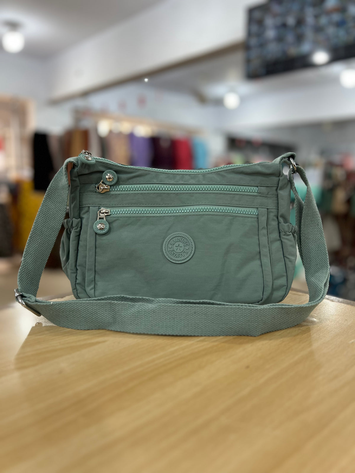 Imported Parachute Multi-Pocket Crossbody Bag