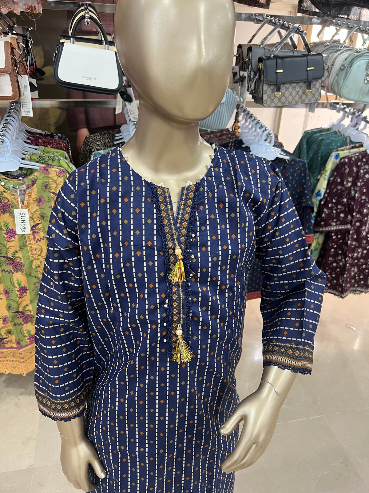 Girls Printed Cotton 2-Piece Suit – Stylish Printed Design