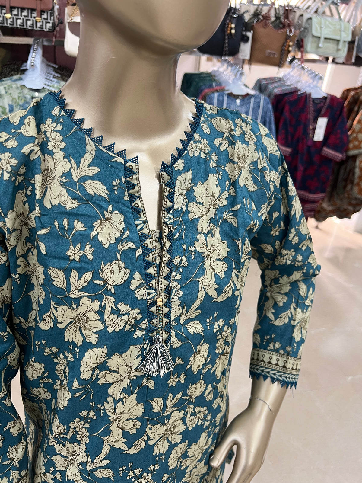 Floral Print Cotton 2-Piece Suit – Gol Daman