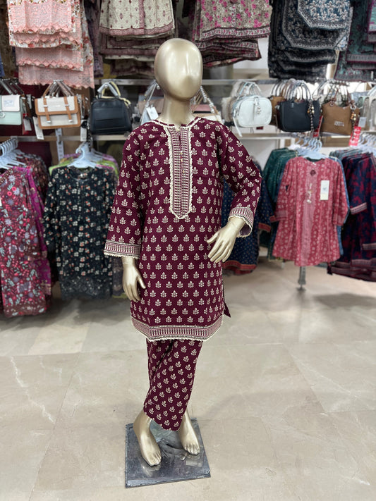 Bin Saeed Kids Winter Khaddar 2-Piece Suit