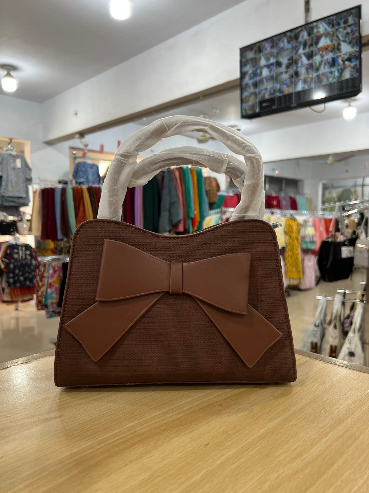 China Imported Bow Design Handbag