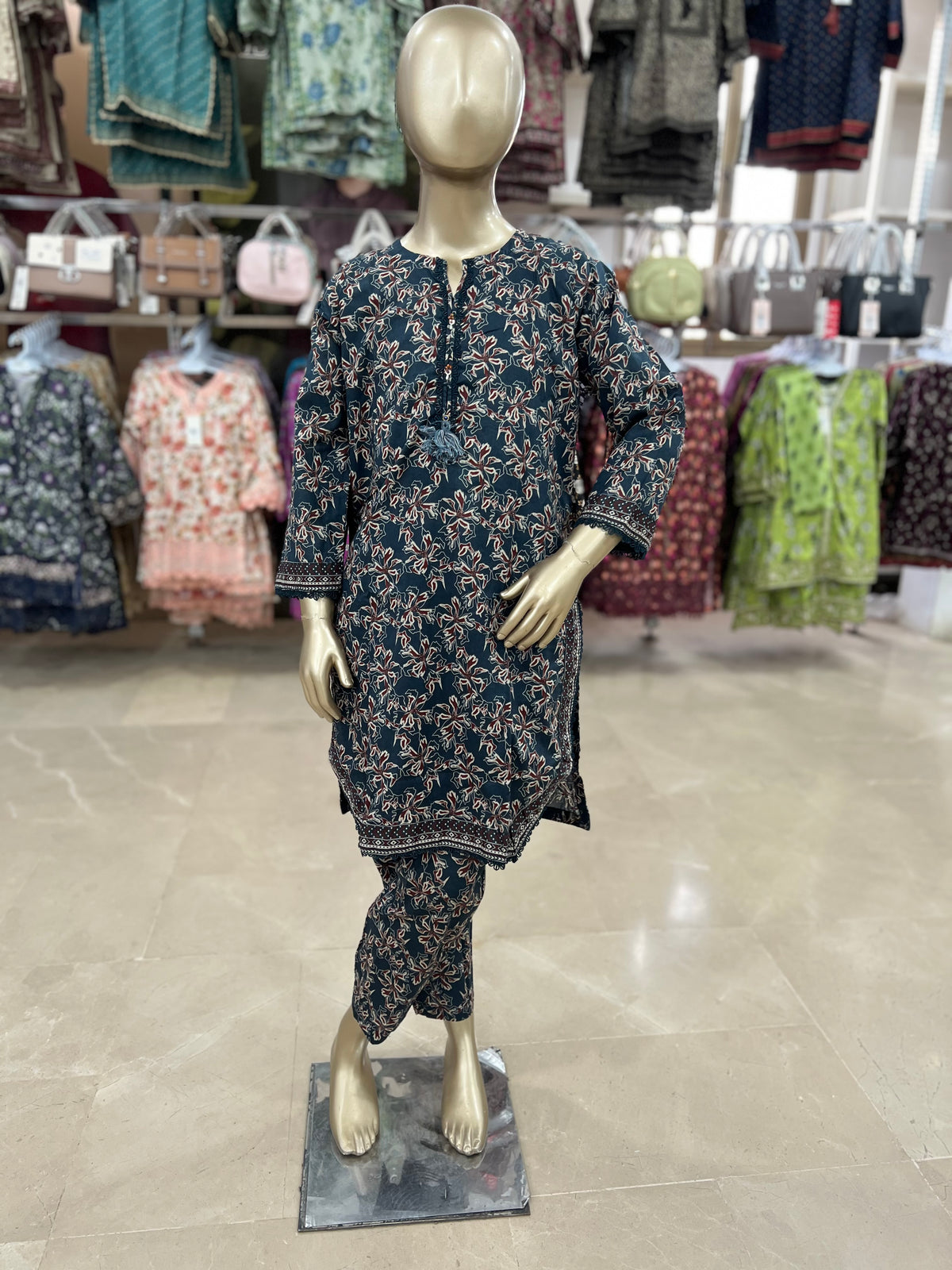 Bin Saeed Original Lawn 2-Piece Printed Suit – Girls Collection