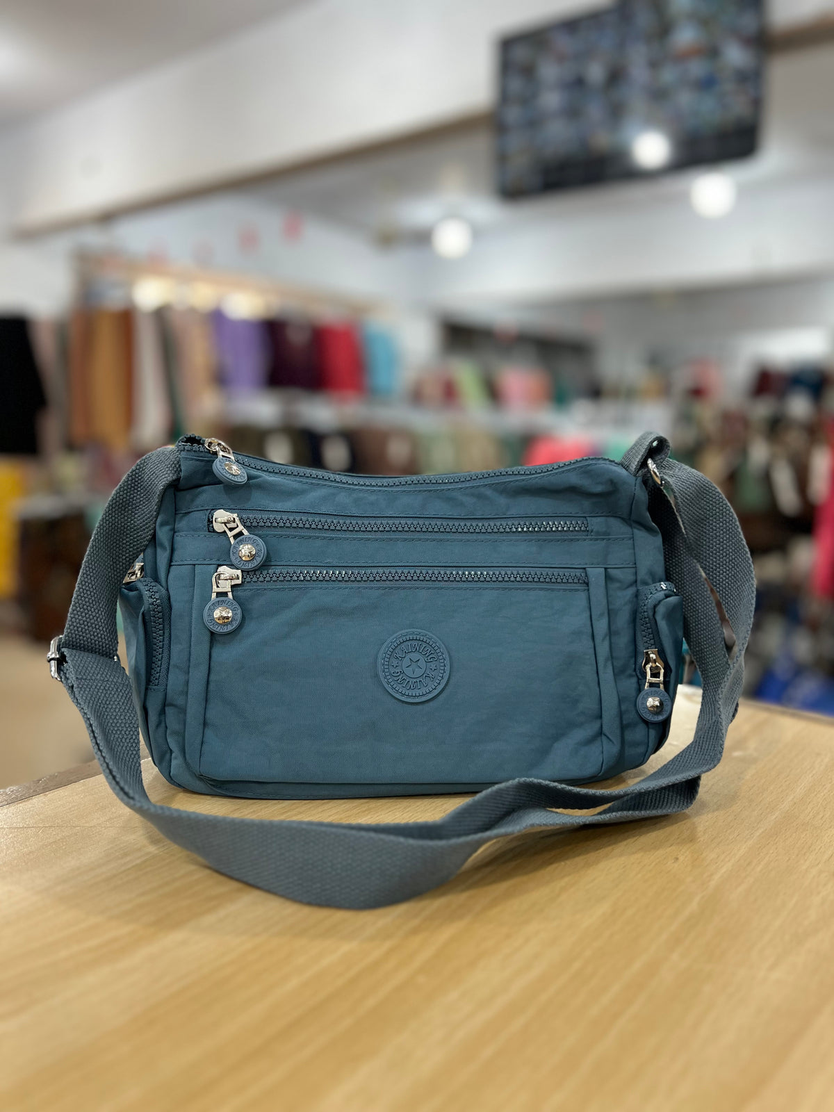 Imported Parachute Multi-Pocket Crossbody Bag