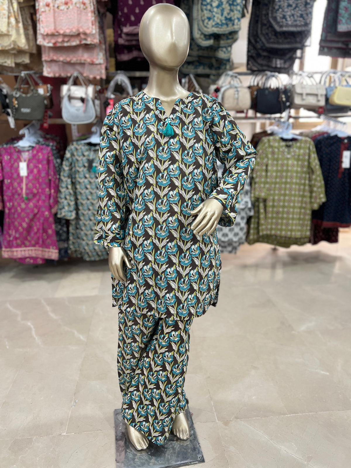 Girls’ Cotton Co-Ord Set – Flapper-Style Trousers
