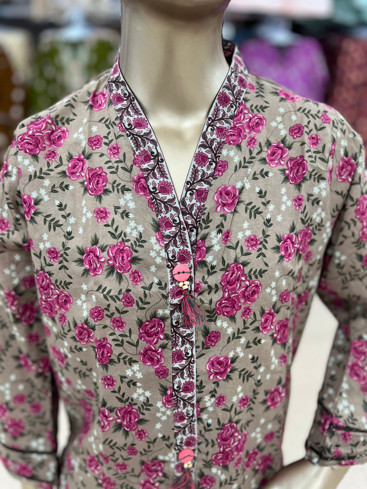 Girls’ Floral Printed 2-Piece Lawn Suit