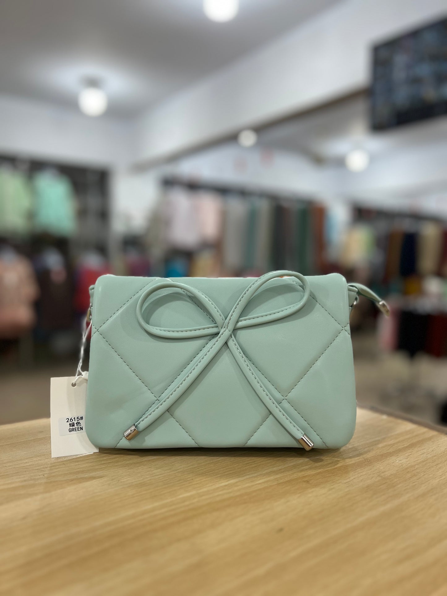 Elegant Bow Quilted Crossbody Bag with Short Handle & Adjustable Long Strap