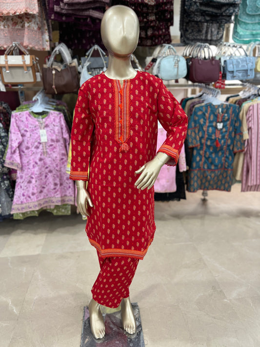 Bin Saeed Khaddar 2-Piece Suit – Printed Collection