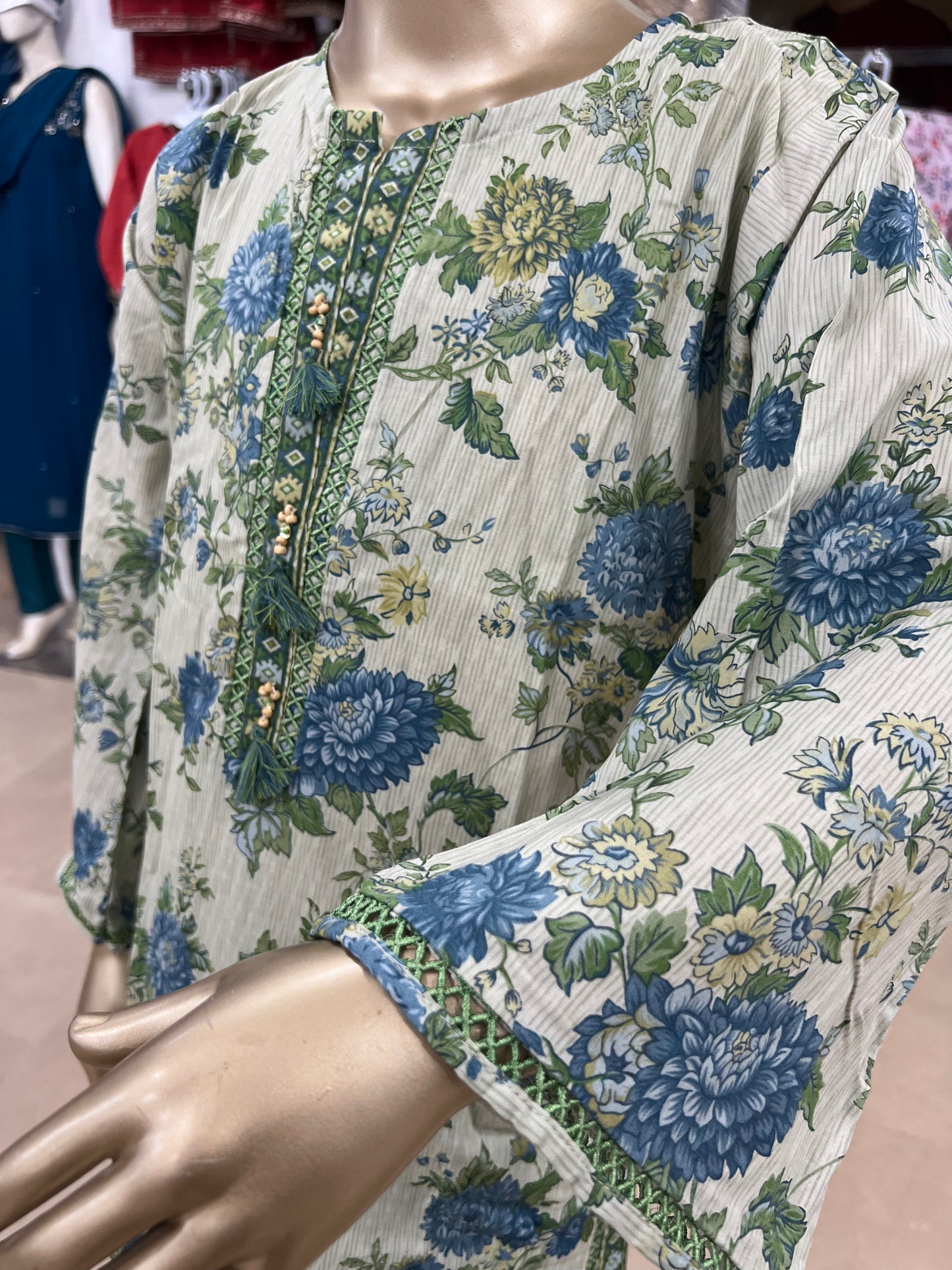 Floral Printed 2-Piece Lawn Suit